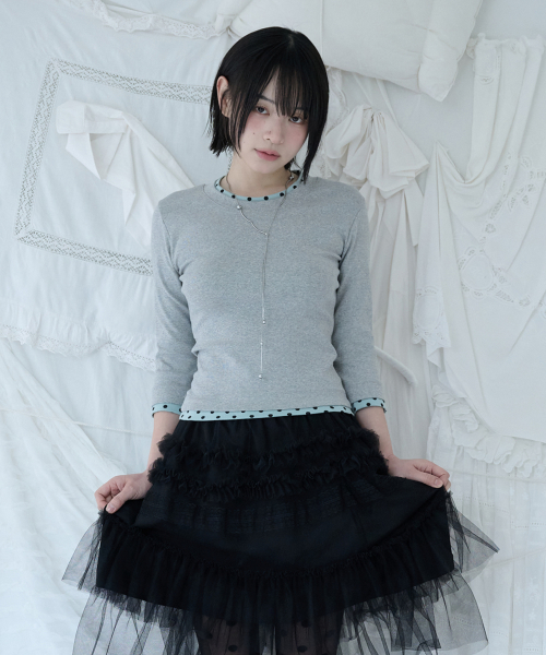 MINI DOT TRIM T GREY
