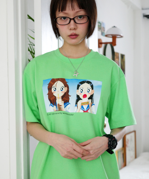 SS-Lunchtime T-shirt [Light green]