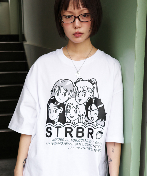 Strawberry EP3 Overfit T-shirt [White]