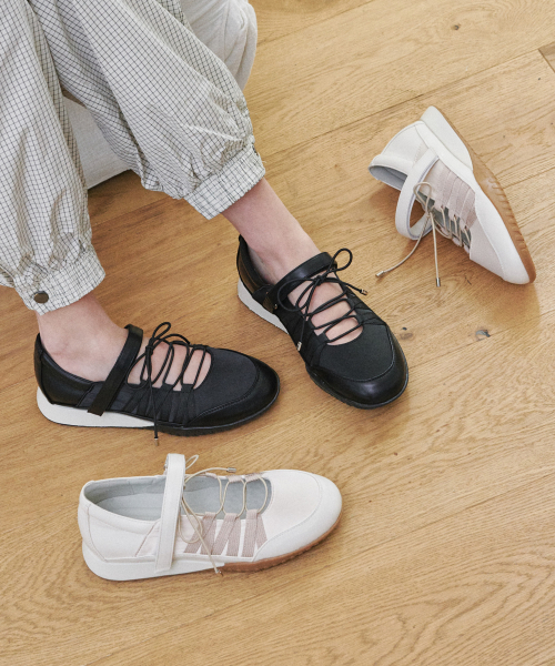 Velcro Lace-Up Mary Jane Sneakers (att6027)