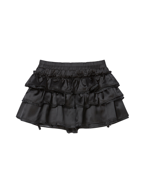 TNSW FRILL SKIRTPANTS BLACK