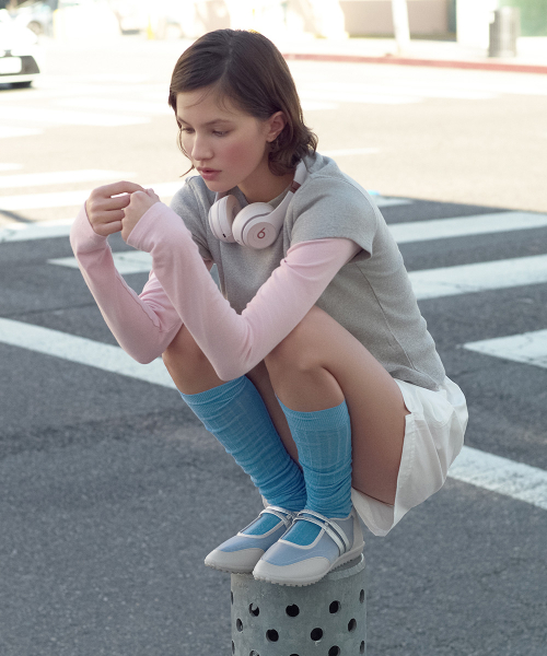 Strap Mary Jane Sneakers · 스트랩 메리제인 스니커즈 / 메쉬 실버