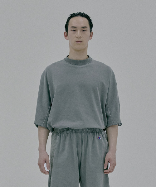 챔피온 X 엔할리우드 리버서블 티셔츠 Dark Grey