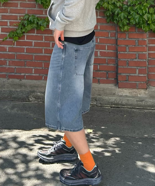 Bermuda Denim Half Pants - 2color