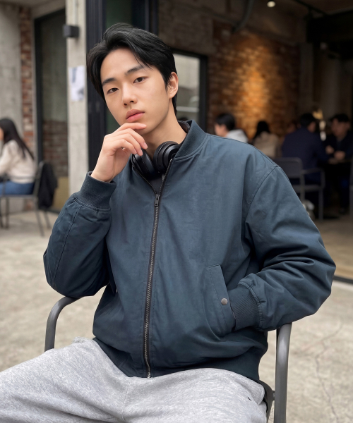 Tenon Light Blouson Navy JUOT2696