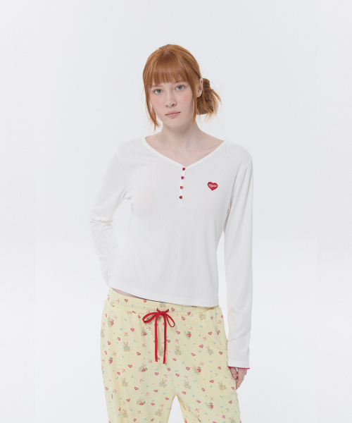 KIRSH MELLOW LONG PAJAMA SET(YELLOW)