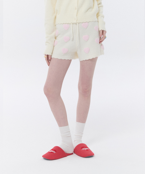 KIRSH MELLOW SOFT TOUCH KNIT SHORTS(LIGHT YELLOW)