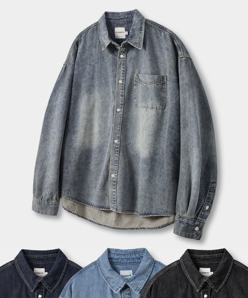 ©EVERYONE’S BIOWASHING DENIM SHIRT_4 COLOR