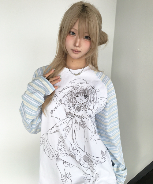 SHUGO CHARA! RAGLAN LONG SLEEVE(WHITE)