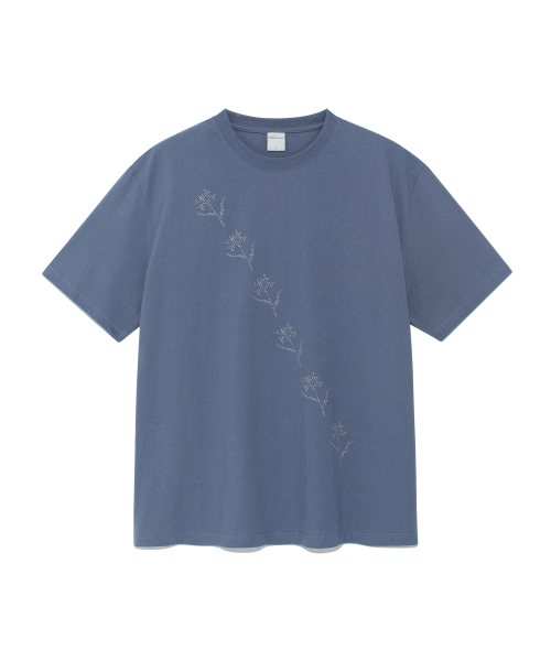 TCM dot flower T (blue)