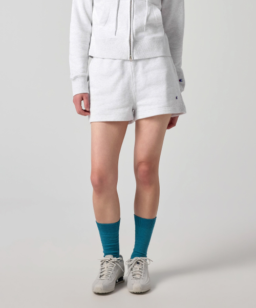 여성 C로고 스웨트 쇼츠 Light Grey