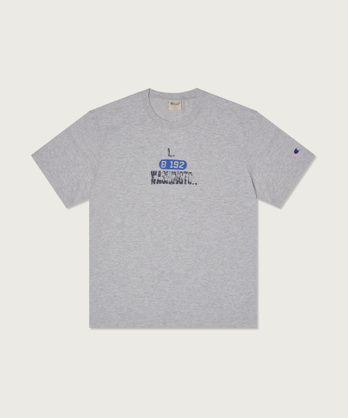 루즈핏 컬리지 티셔츠 Light Grey