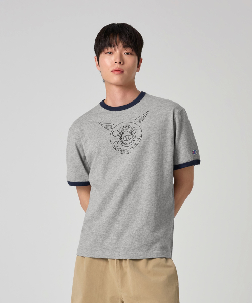 헤리티지 로체스터 링거 티셔츠 Grey