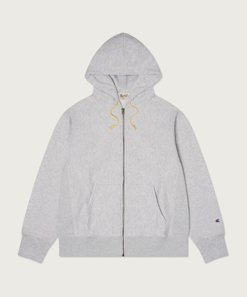 리버스위브 루즈핏 후드 집업 Light Grey