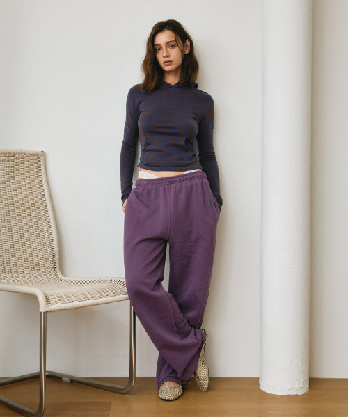 Number Sweatpants (Purple)