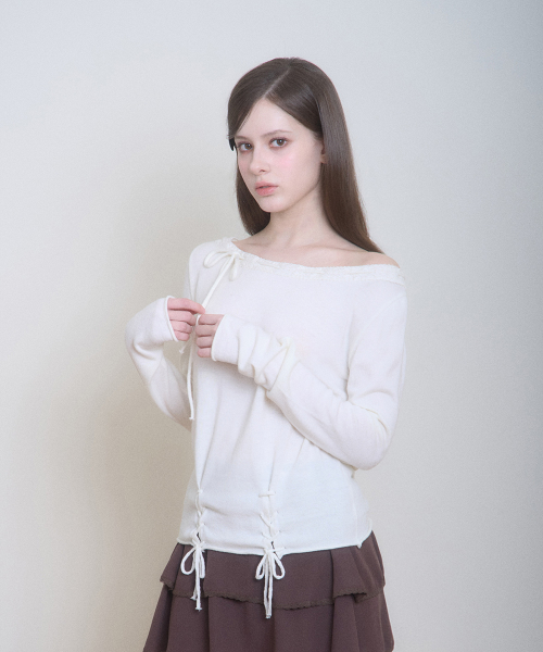 RIBONNETE KNIT IVORY