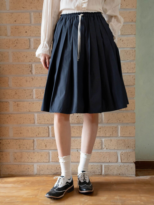 Banding Color-Blocked Flare Skirt MU2611SK101M