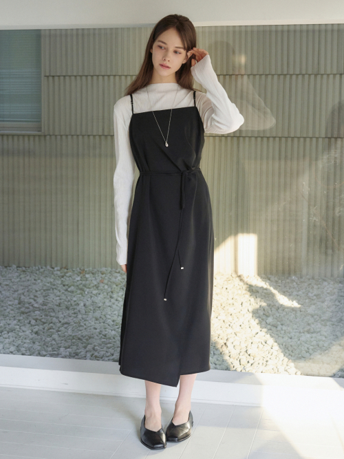 Bustier Layered Dress Black AT6OPA024BK