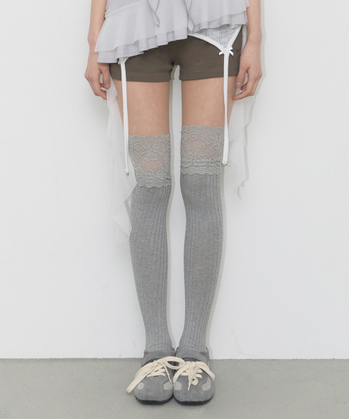 LAYERED LOW FIT SHORTS KHAKI