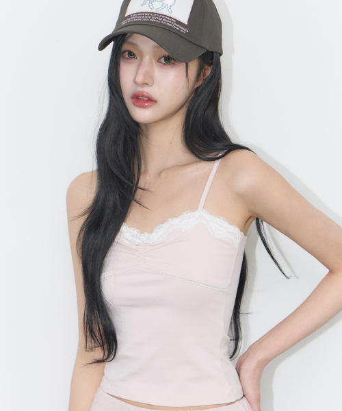ROSE LACE SLEEVELESS PINK