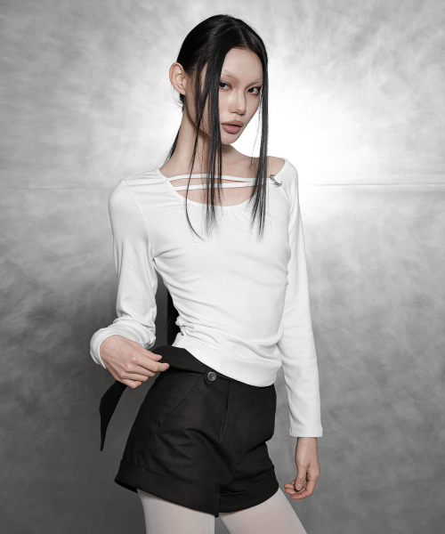 C BROOCH SLEEVE [WHITE]