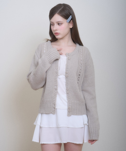 PLIE CHIFFON SKIRT WHITE