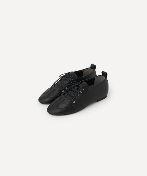 TENNIS LACE-UP DERBY (BLACK)