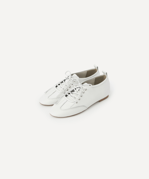 TENNIS LACE-UP DERBY (WHITE)