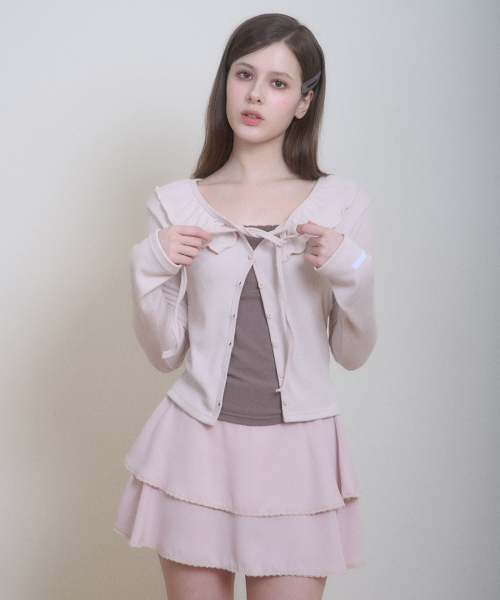 PLIE CHIFFON SKIRT PINK