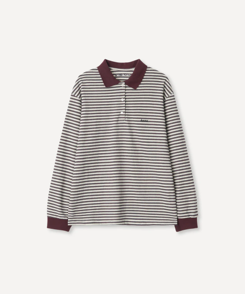 BAEIDI STRIPE T-SHIRT (WINE STRIPE)