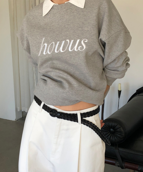 HOWUS SWEATSHIRT (MELANGE GRAY)