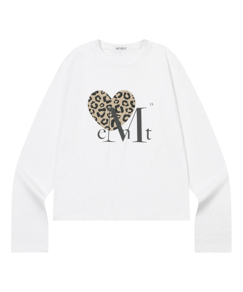 SIERRA LEOPARD HEART LONG SLEEVE T (2COLOR)