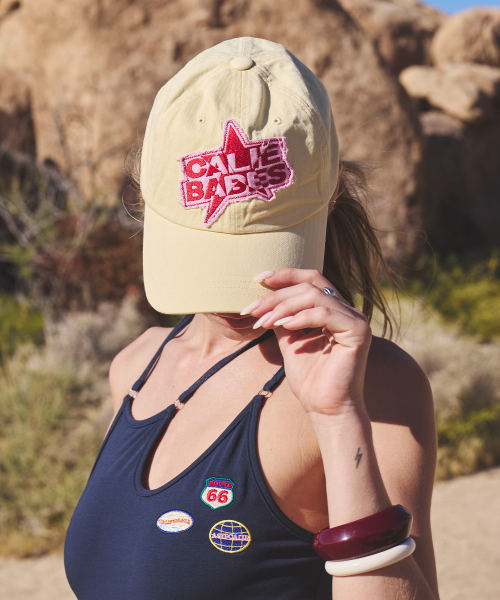 CALIE BABES PATCH BALL CAP YELLOW