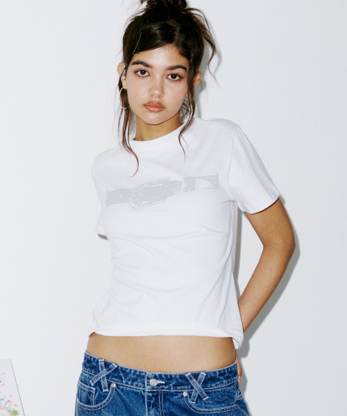 BELT TEE WHITE