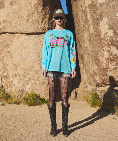 LOW-RISE DESTROYED DENIM SHORTS BLACK