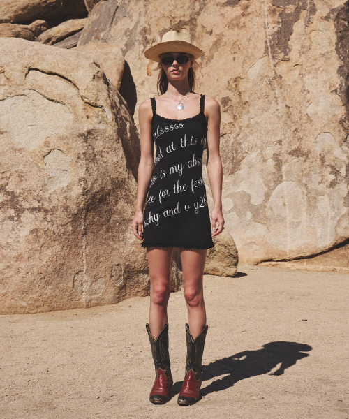 GURLS LACE FESTIE MINI DRESS BLACK