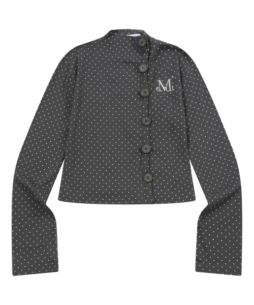 MINUIT BUTTON MINI DOT CARDIGAN (2컬러)