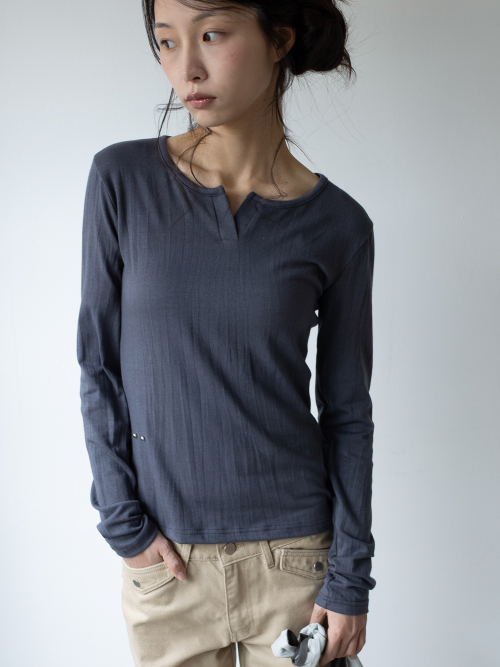 SOFT TOUCH WRINKLE T (CHARCOAL)