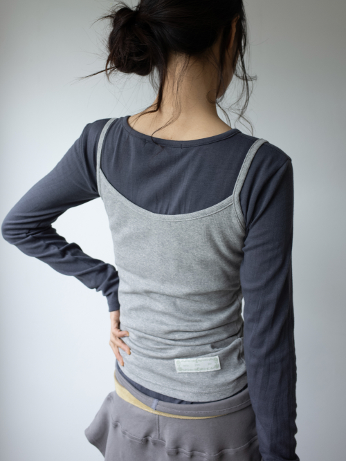 EASY OPEN BACK SLEEVELESS (MELANGE)