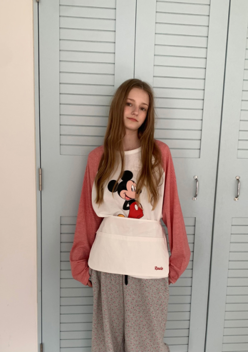 Vintage Mickey Raglan Tee_Red