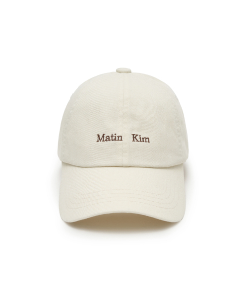 MATIN MINI CLASSIC LOGO BALL CAP IN CREAM