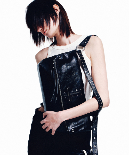 5WAY ZIPPER NOIR BAG IN BLACK