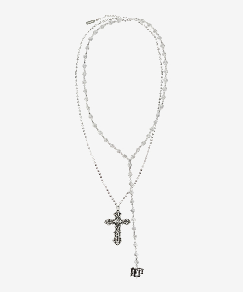 Phantom Cross Layered Necklace