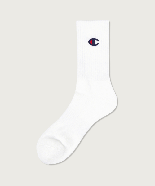 [3pack] C로고 크루 삭스 White