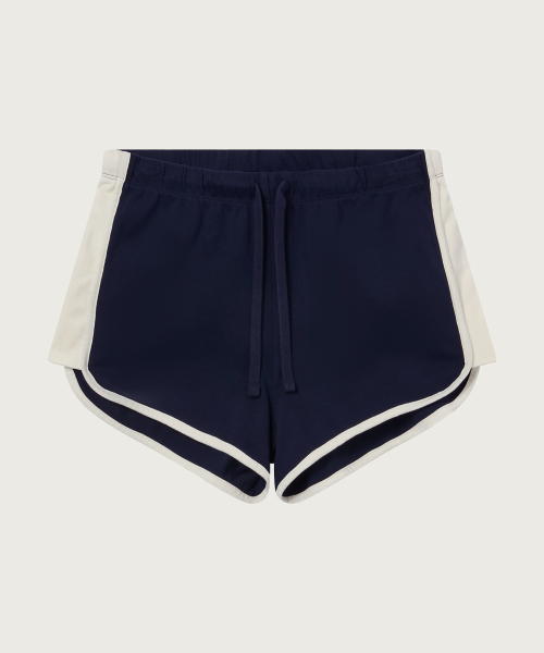 여성 배색 돌핀 쇼츠 Navy