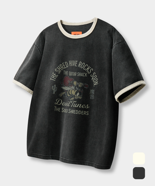 VLAD VINTAGE ARCH RINGER SHORT SLEEVE T-Shirt_2 COLOR