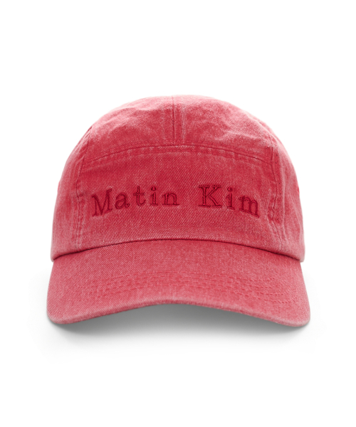 MATIN WASHED CAMP CAP IN RED