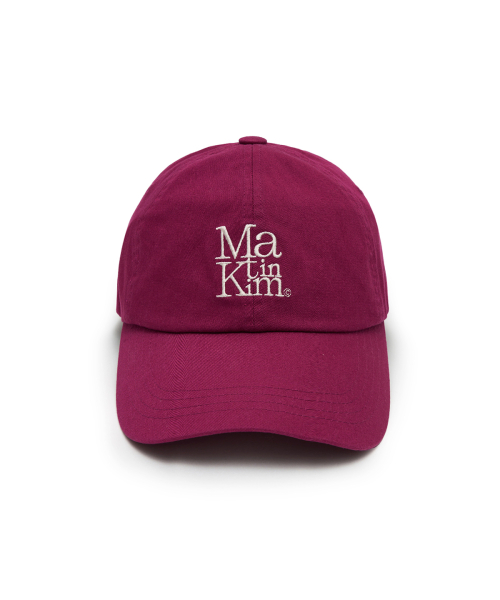 MATIN BLOCK LOGO BALL CAP IN VIOLET