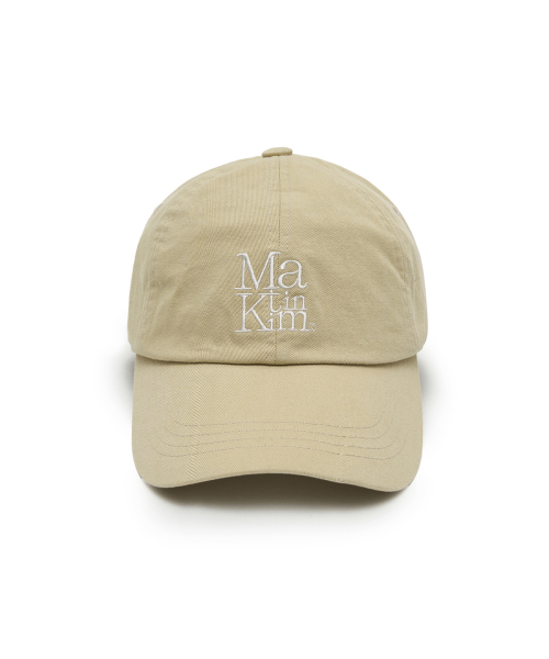 MATIN BLOCK LOGO BALL CAP IN BEIGE