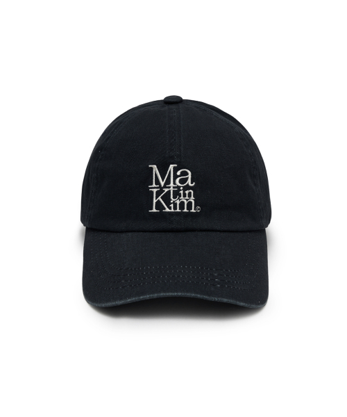 MATIN BLOCK LOGO BALL CAP IN DARK NAVY